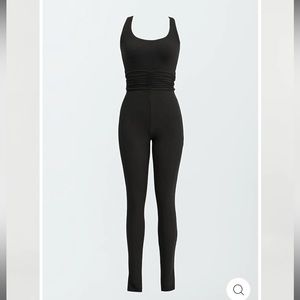 Riot Swim Naida Ruched Romper - Black